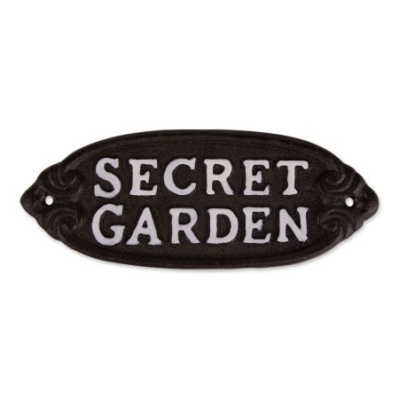 SECRET GARDEN CAST IRON SIGN