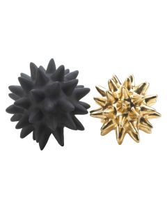 STORICO BLACK AND GOLD SPIKE SCULPTURES